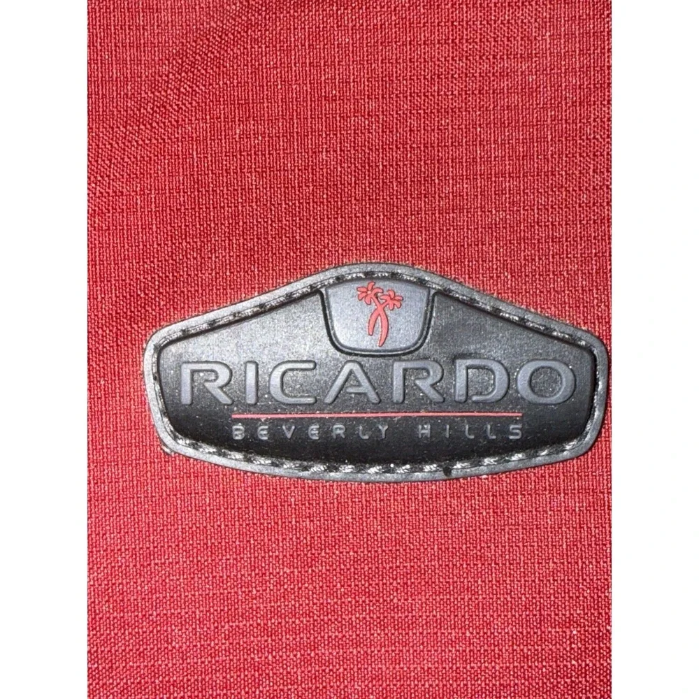 Ricardo Beverly Hills Red Travel Toiletry Bag Hanging Organizer Makeup Shaving